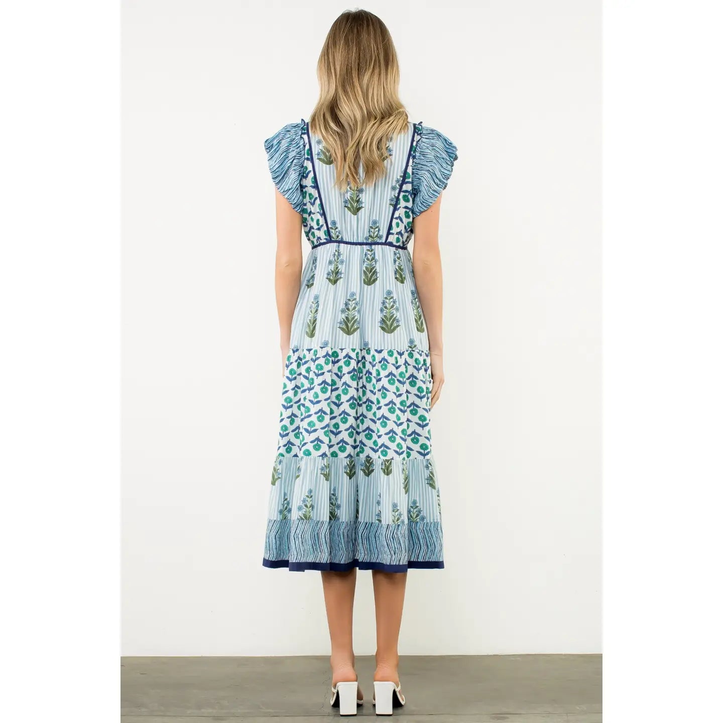 THML Blue Floral Maxi