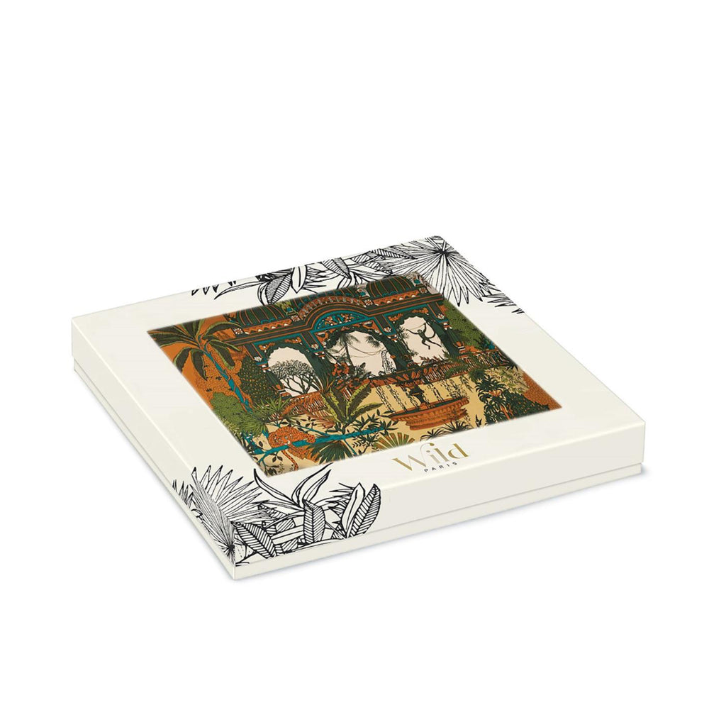 Twos Company Amber Palace Olive Mini Scarf