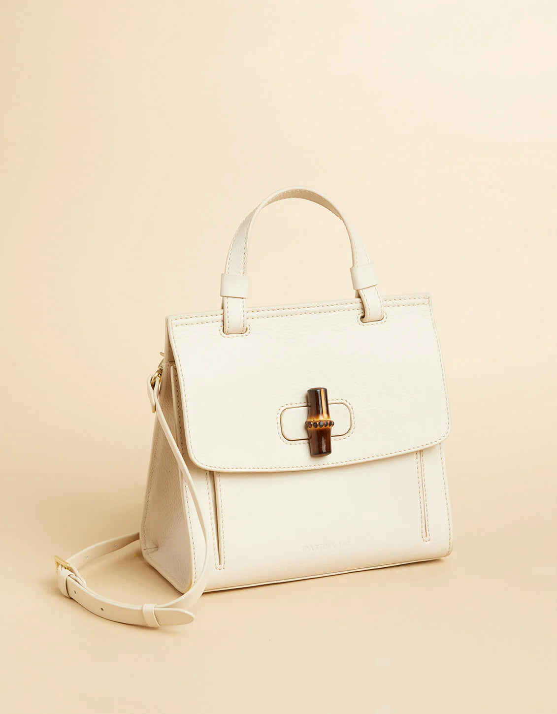 Spartina - Top Handle Bamboo Crossbody Pearl