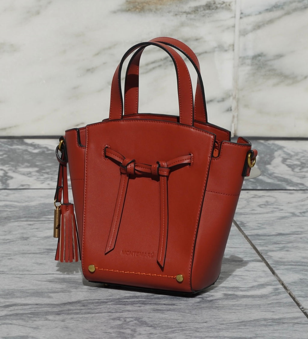 Montemaré Roma Mini Crossbody Terracotta