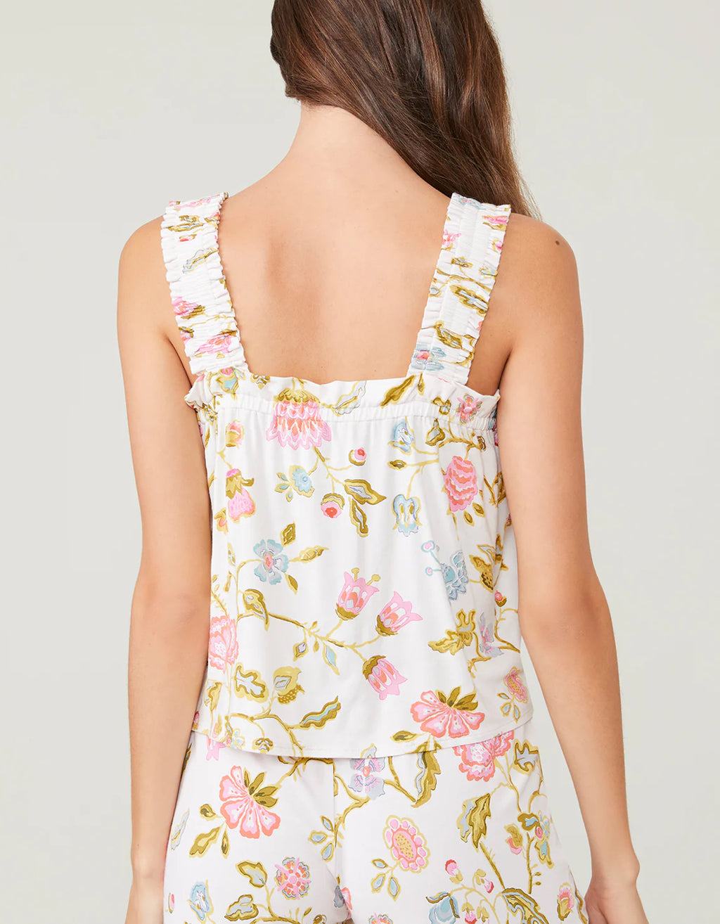 Spartina Trank Jane Jacobean Cream Pajama Tank