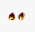 Brackish Violet Organic Stud Earring