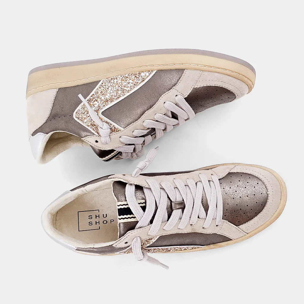 Shu Shop Salma Champagne Glitter Sneaker