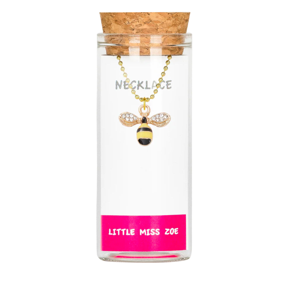 Little Miss Zoe Charm Necklace In Glass Bottle