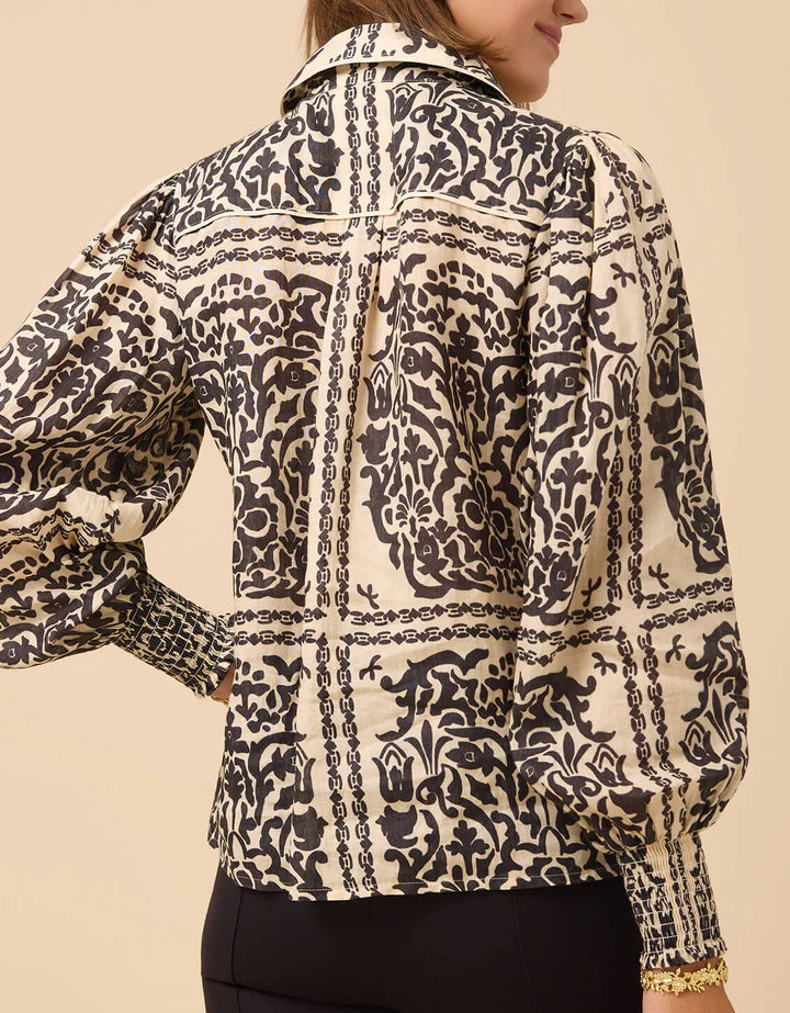 Spartina Bridge Street Tiles Aliya Blouse