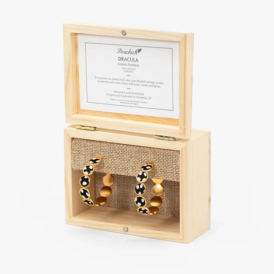 Brackish Dracula Hoop Earrings