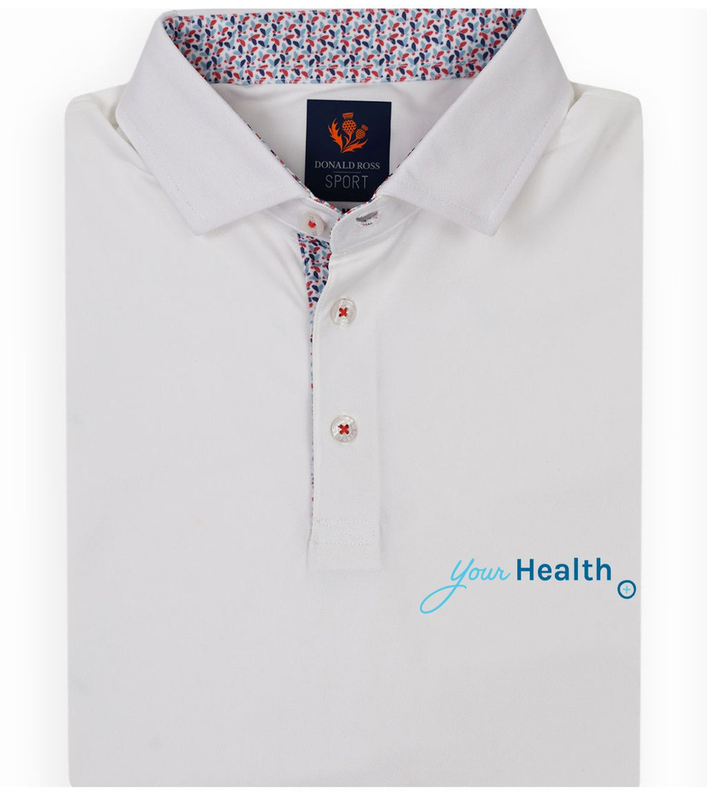 FREDDIE PLACKET POLO - WHITE