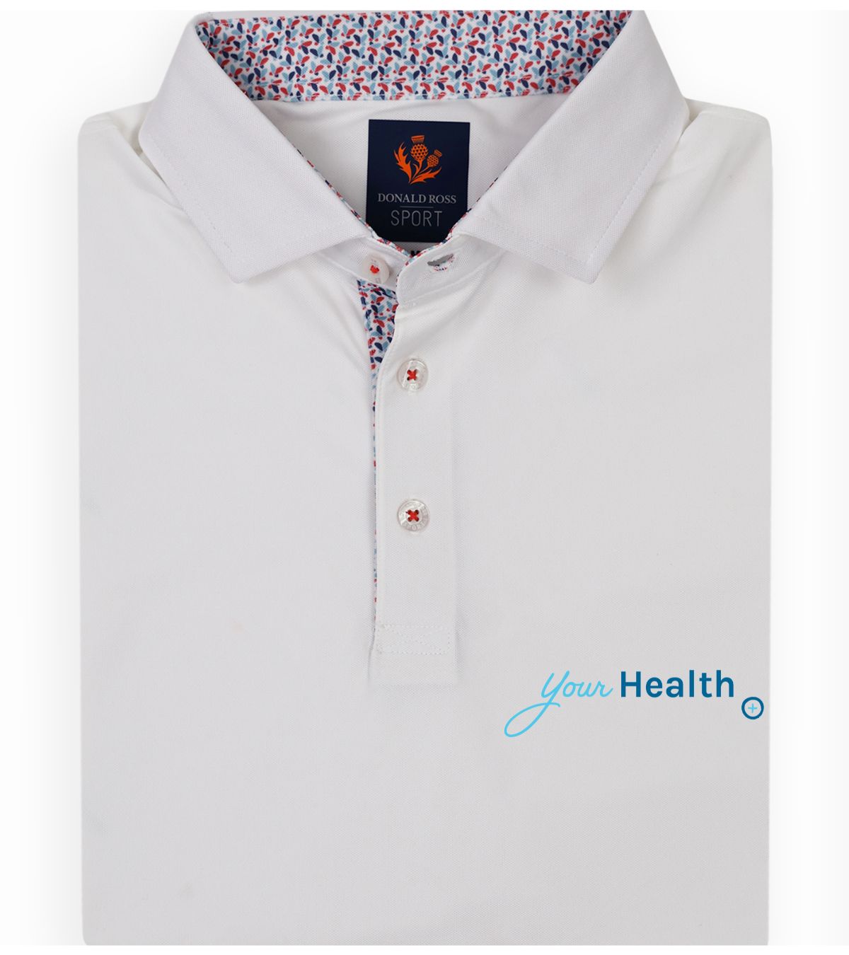 FREDDIE PLACKET POLO - WHITE