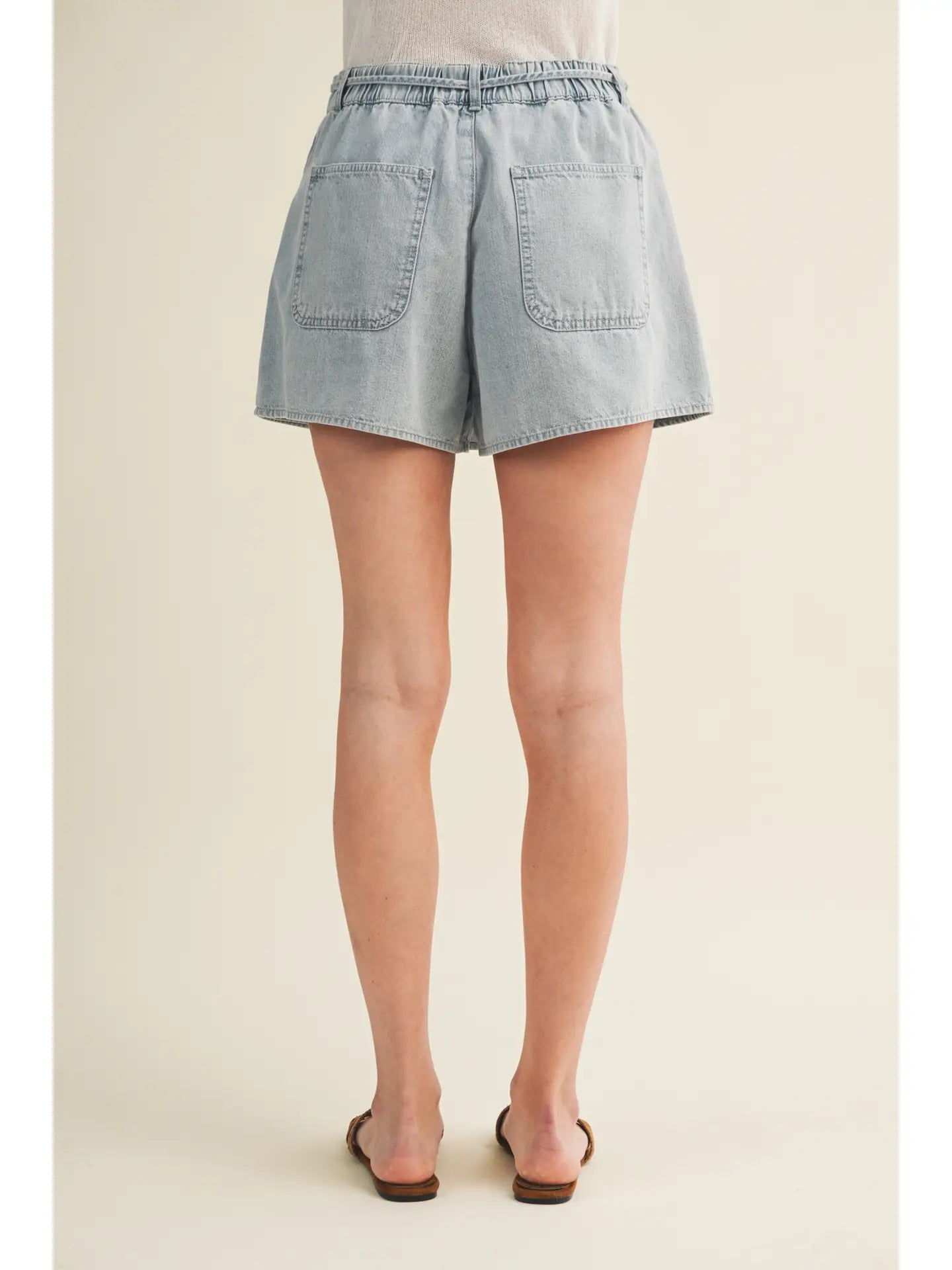 Mustard Seed Folded Asymmetrical Skort
