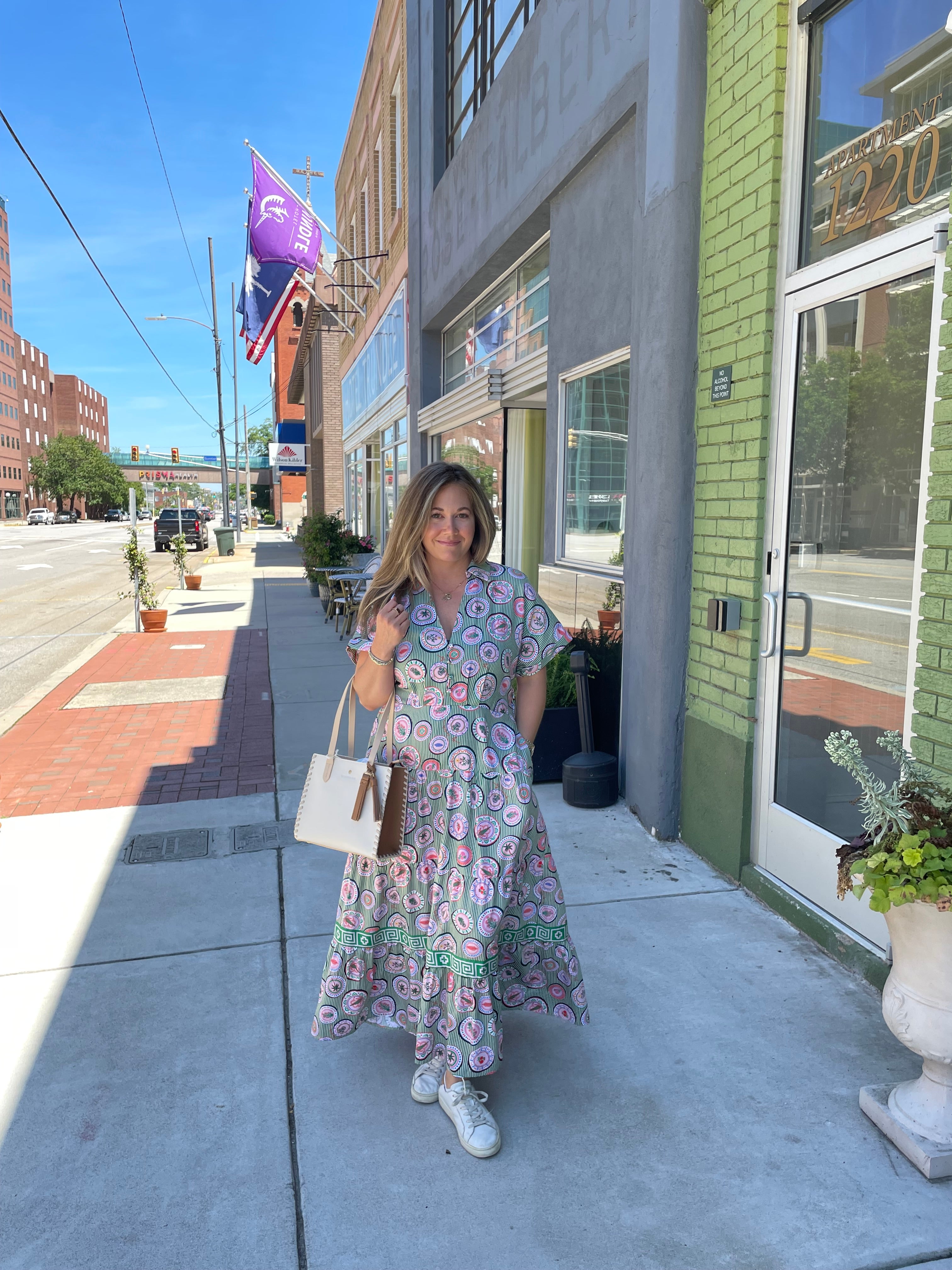 Emily Lovelock Plate Maxi Dress