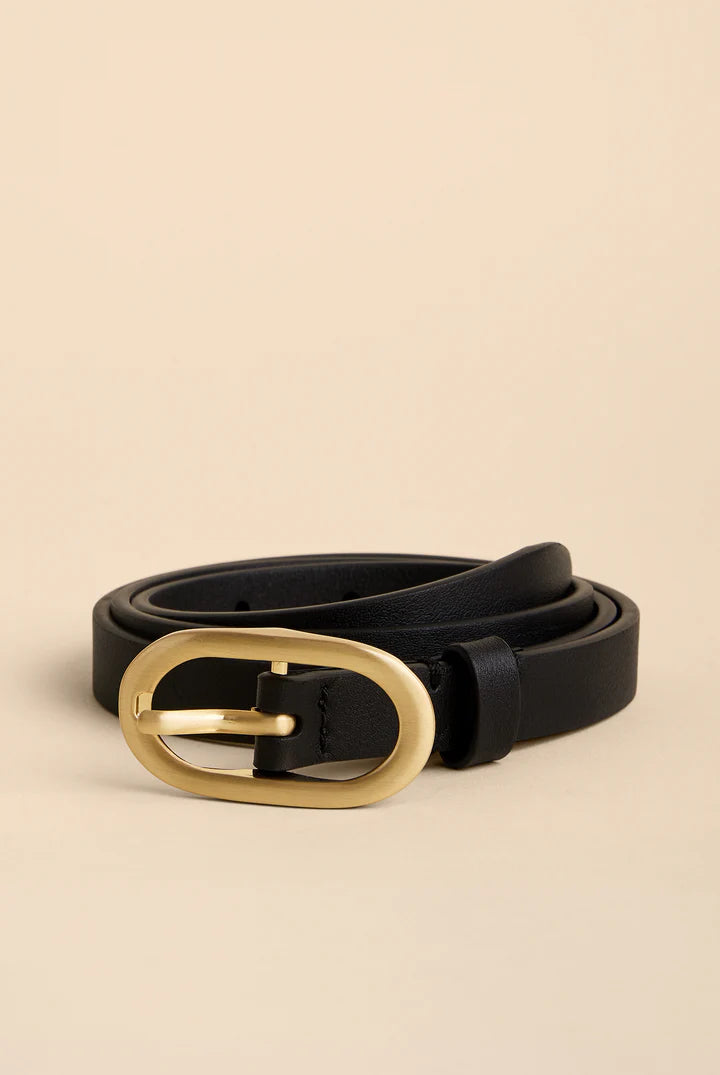 Spartina Black Siren Skinny Belt
