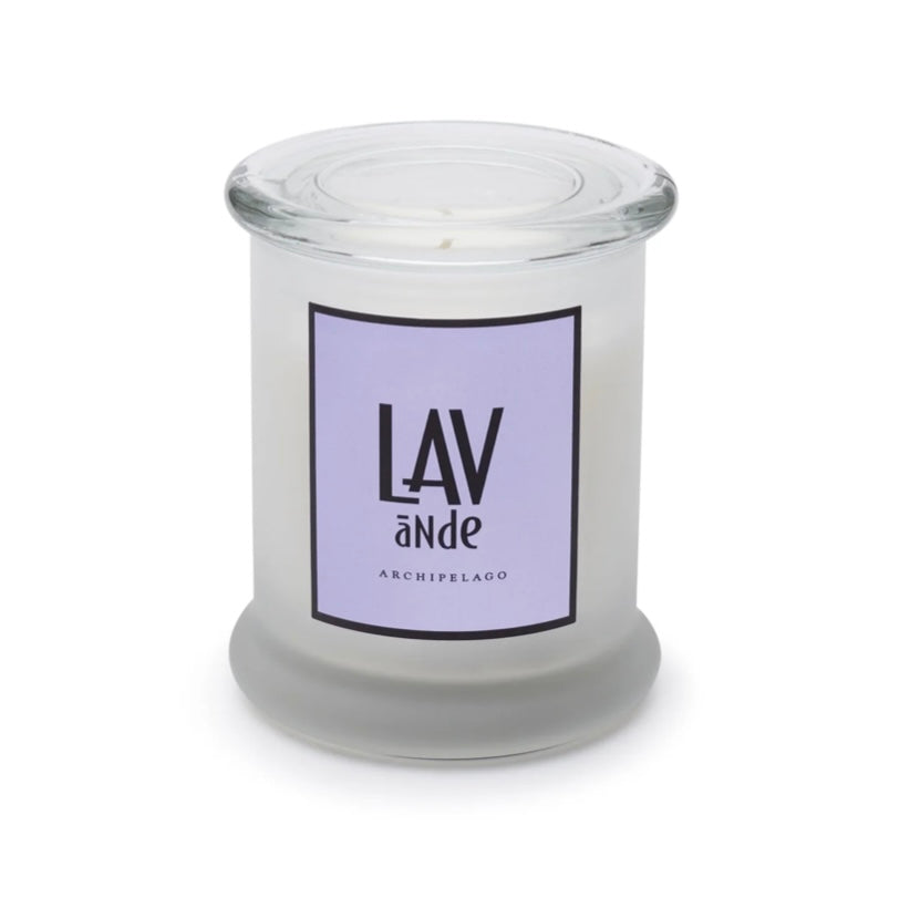 Archipelago frosted jar candle