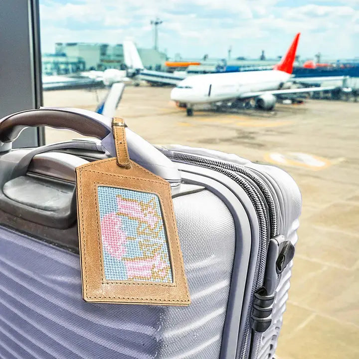 Happy Stitching Luggage Tag Needlepoint Kit
