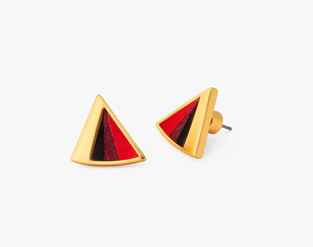 Brackish Rowan Triangle Stud Earring