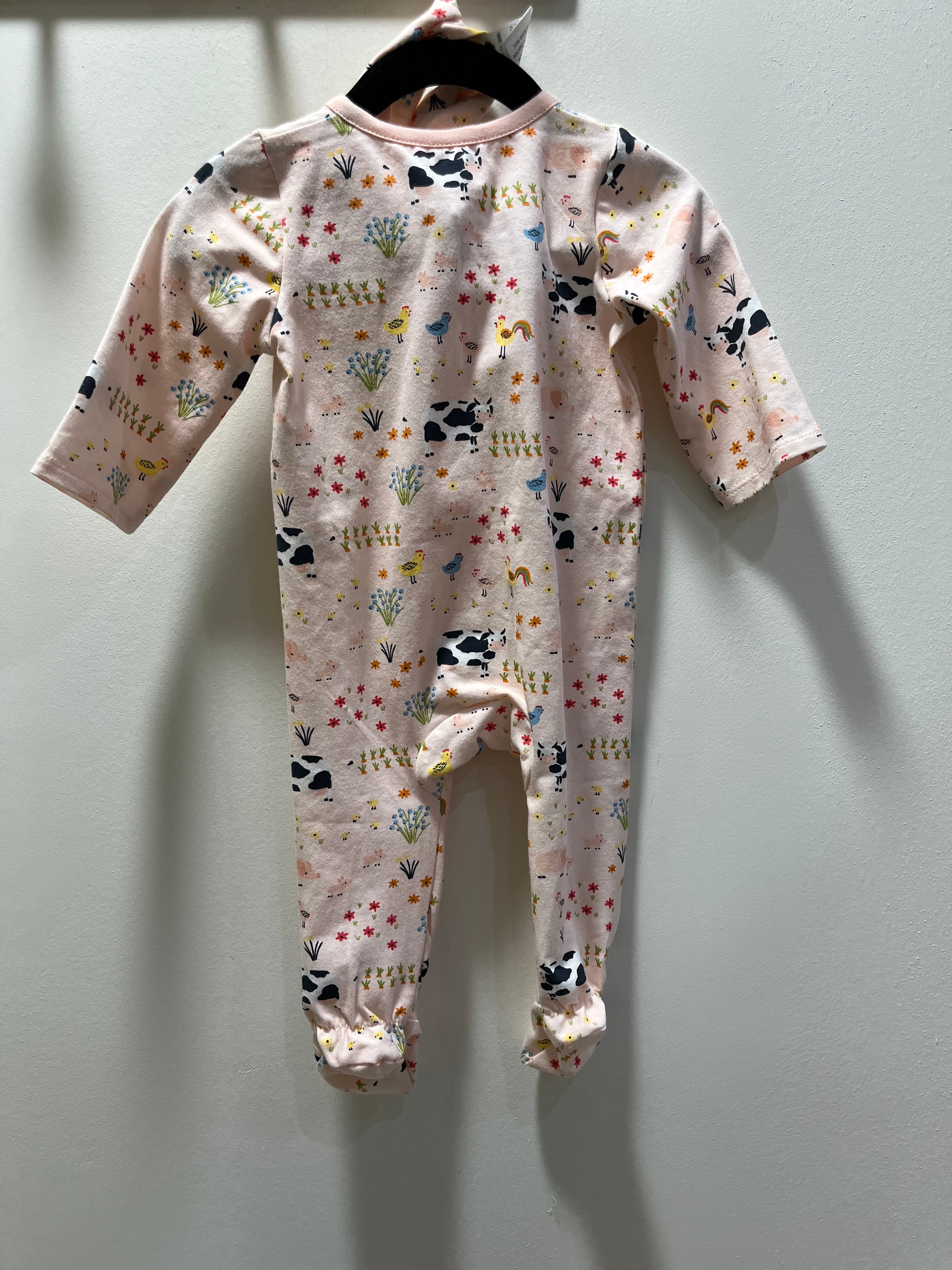 Mudpie Farm Print Onesie