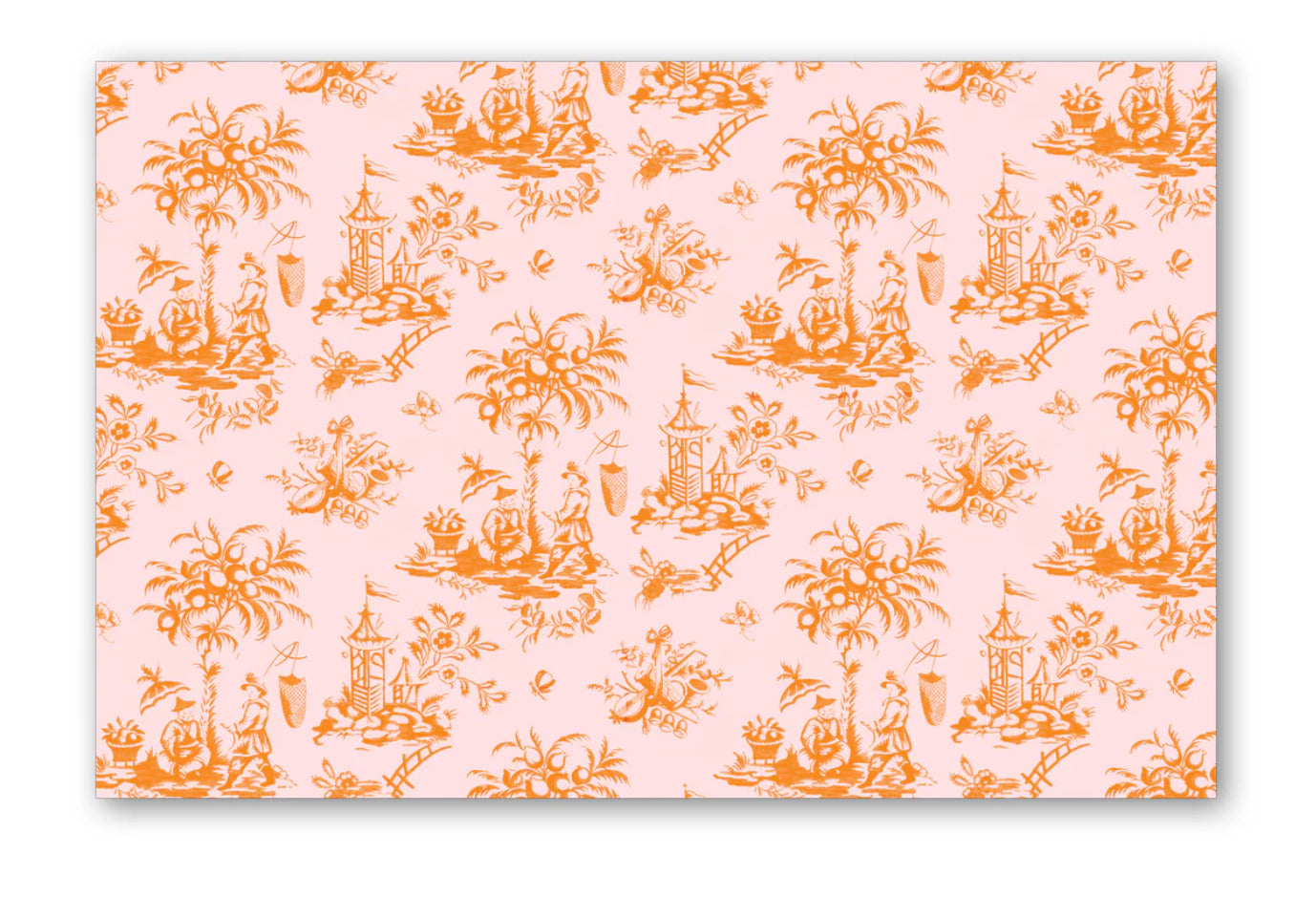 Maison De Papier Orange Chinoiserie Placemat