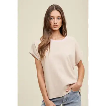 Wishlist Lightweight Cuffed Tee