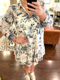 Spartina Ivonne Dress Clara Seascape Cream