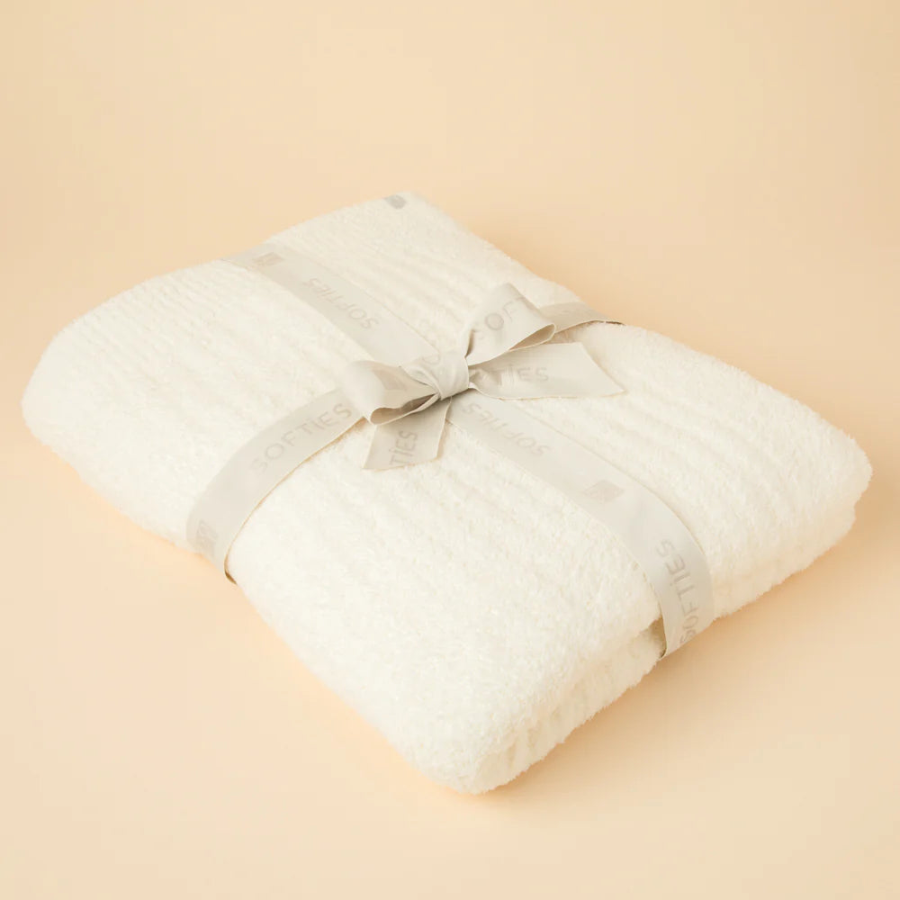 Softies 50”x70” Solid Rib Marshmallow Blanket