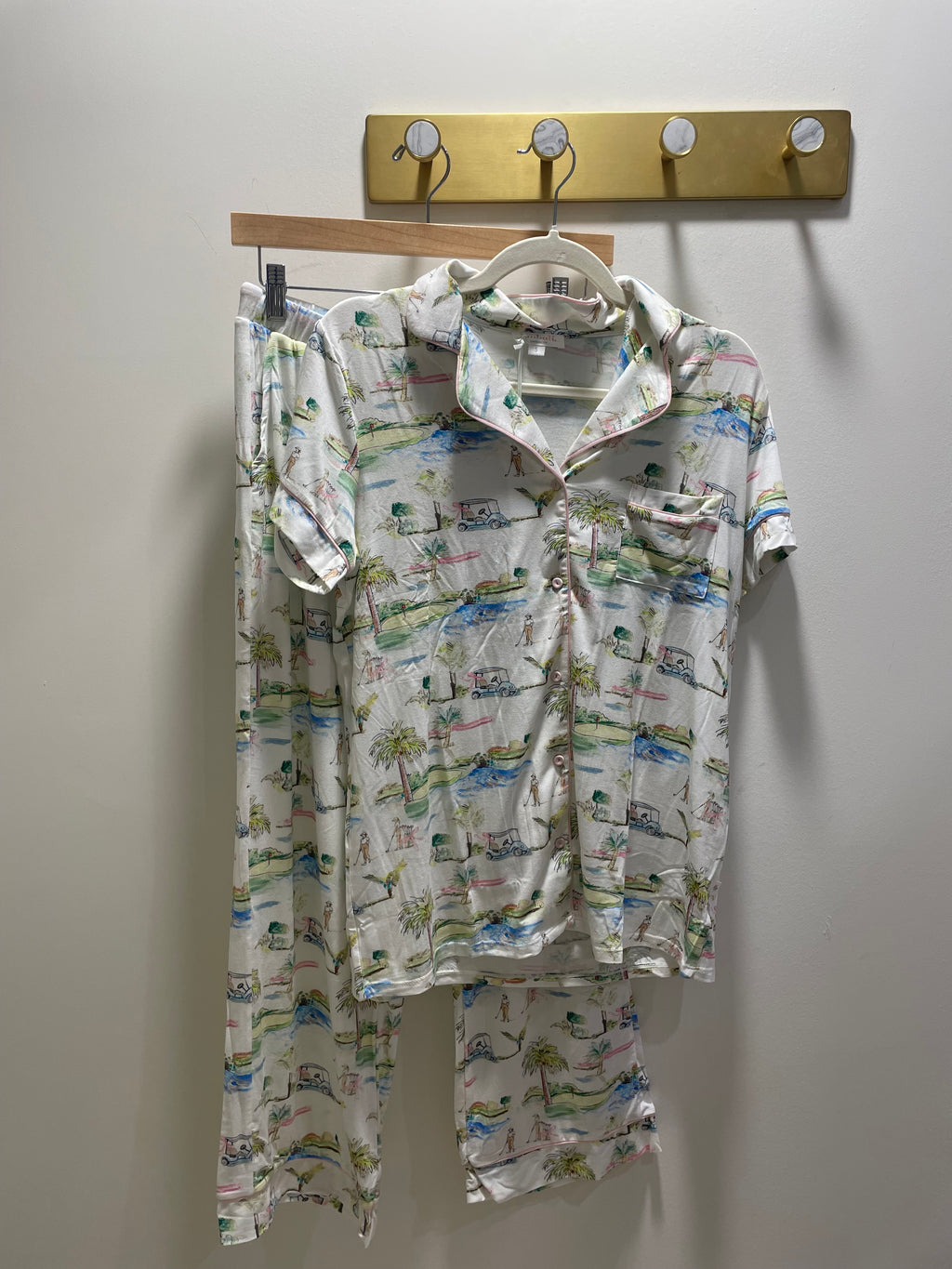 Imbali Golf Scene Pajama Set