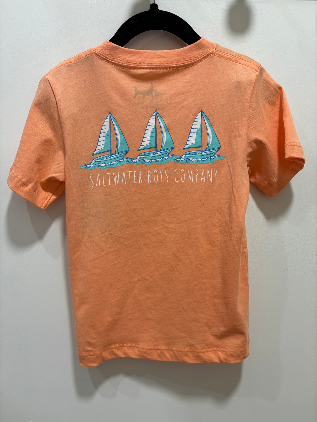 Saltwater Boys Company Orange Boat Pocket Tee