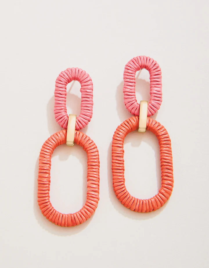 Spartina Straw Link Earrings