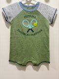 Mudpie Green Tennis Onesie