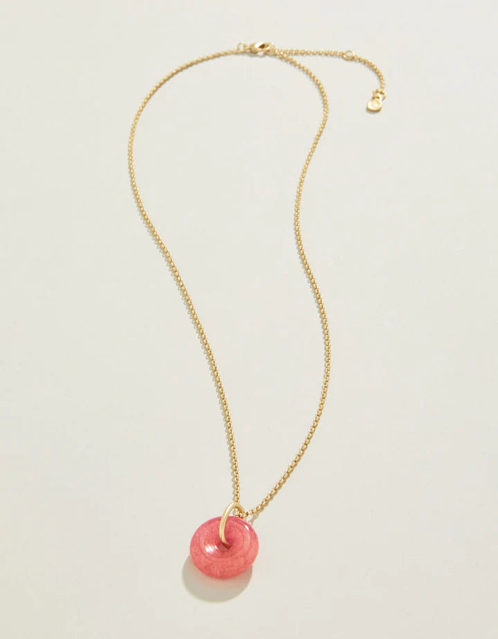 Spartina 499 Ophelia Necklace 18” Pink Stone