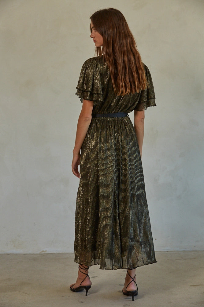 By Together Shimmer Black Maxi Dress