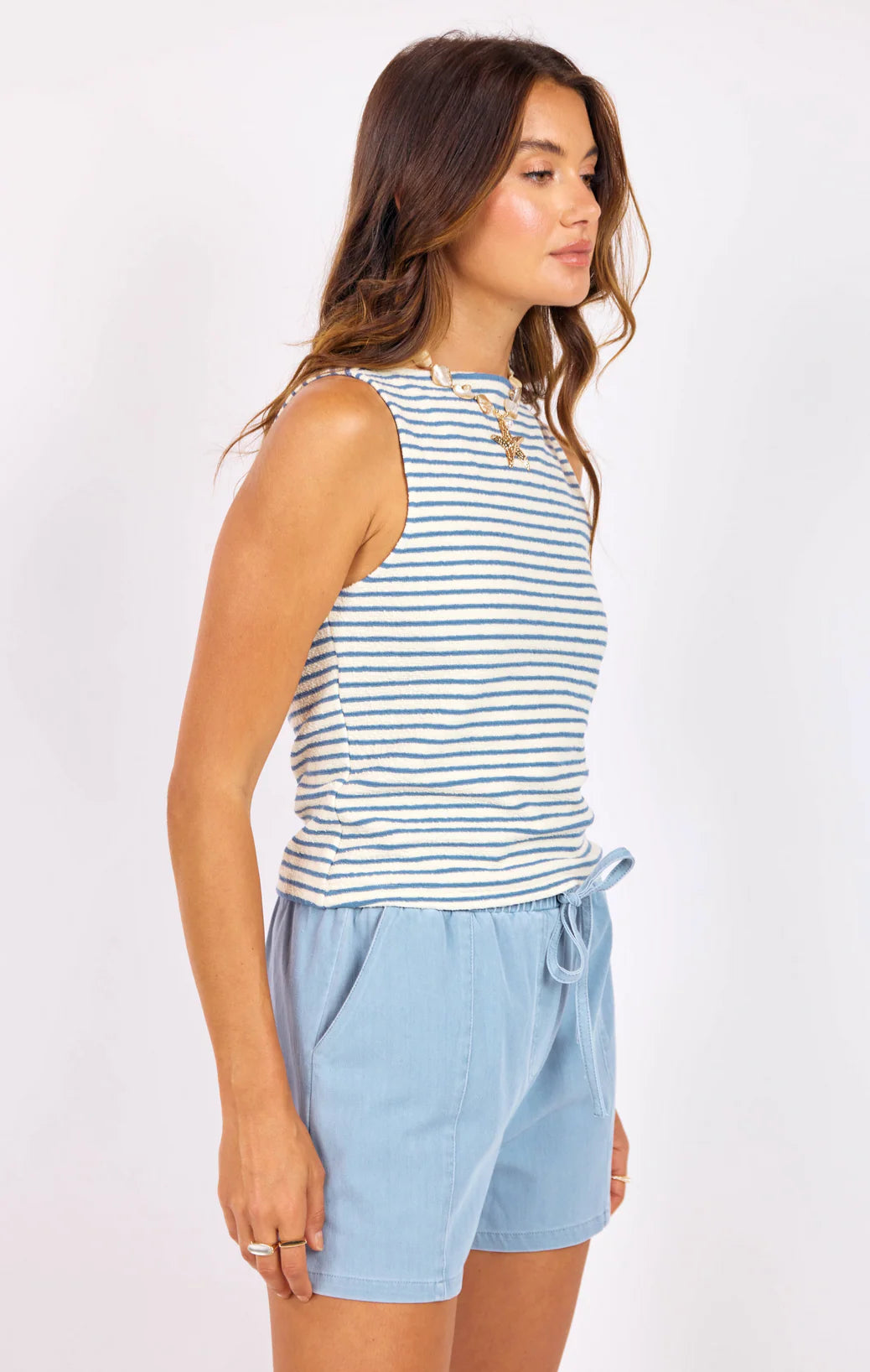 Sage The Label Baby Bud Stripe Tank