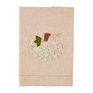 Mudpie Cream Velvet Pumpkin Tea Towel