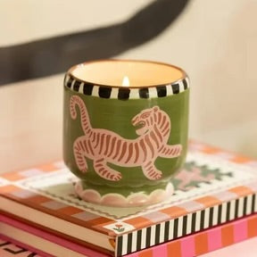 Paddywax 8oz Hand Painted Ceramic Candle