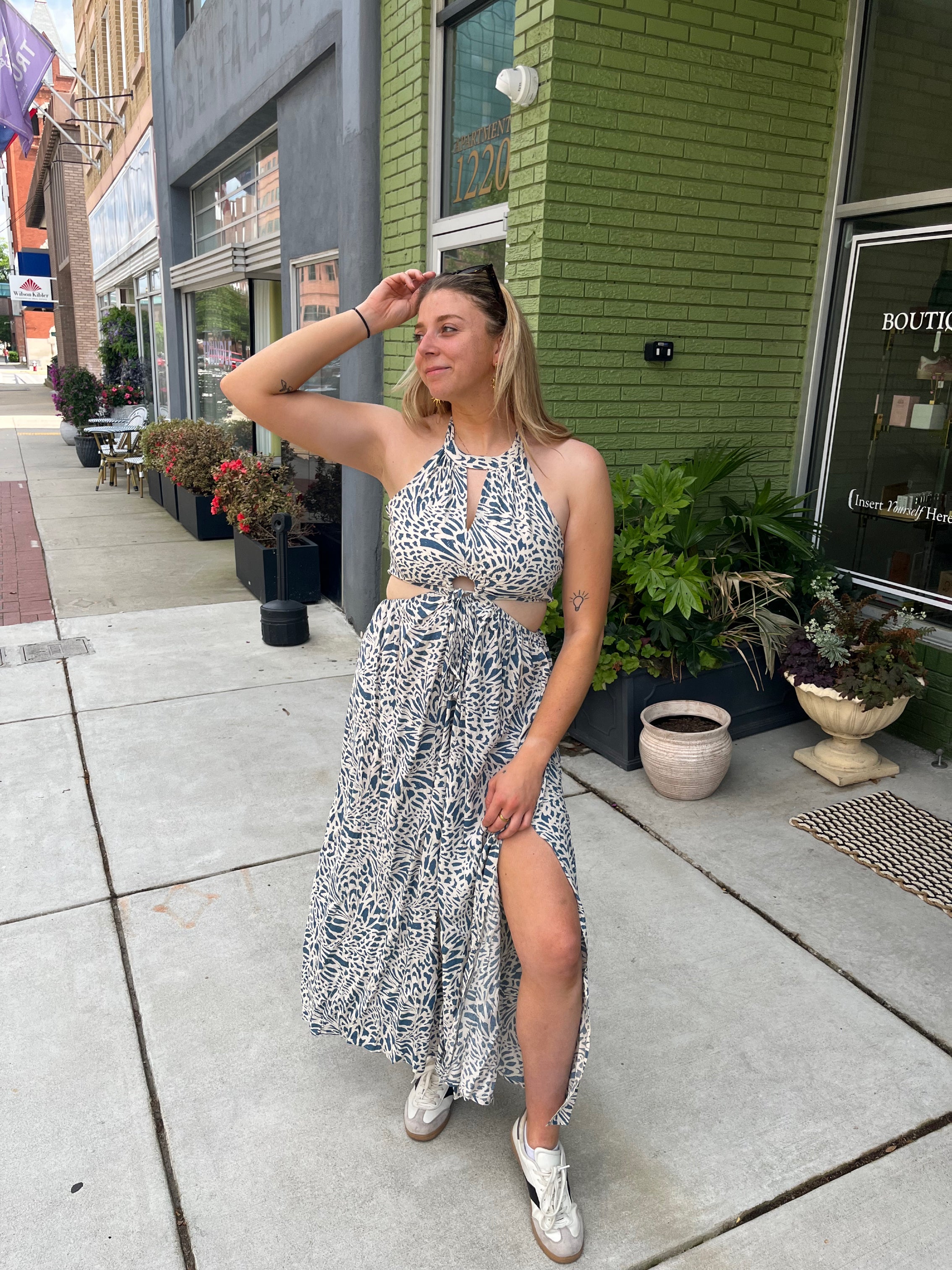 Dress Forum Blue Horizon Midi Dress