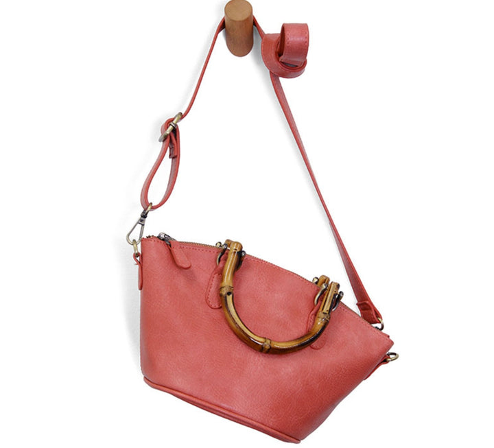 Susan Joy Millie Bamboo Handle Basket Crossbody