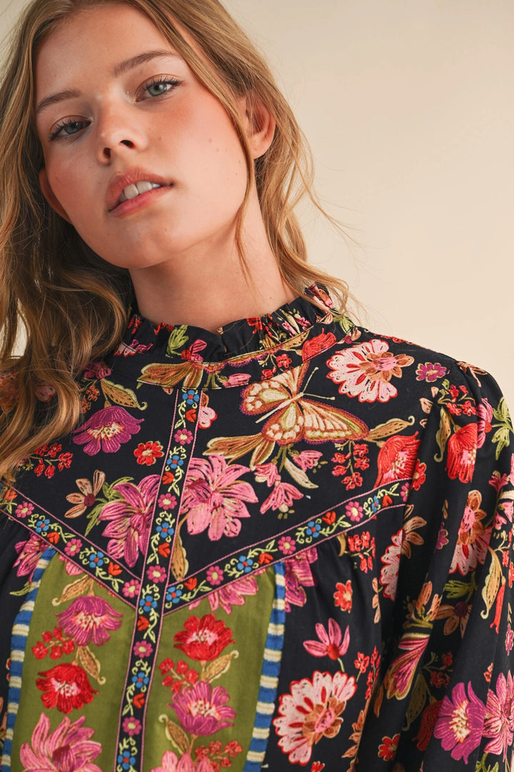 Floral Long Sleeve Blouse