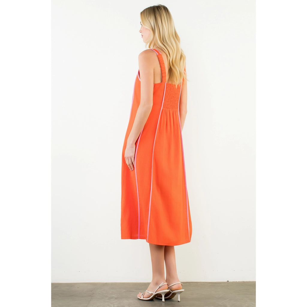 THML Summer Striped Midi Dress