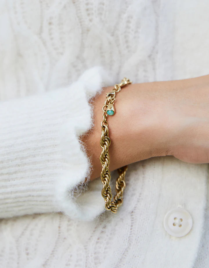 Spartina 499 SP Chunky May River Bracelet 7.25-8” Gold
