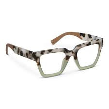 Peepers Take a Bow chai tortoise green