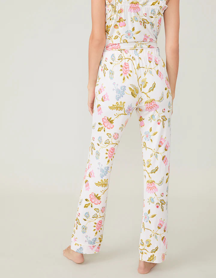 Spartina Jane Jacobean Cream Pajama Pant