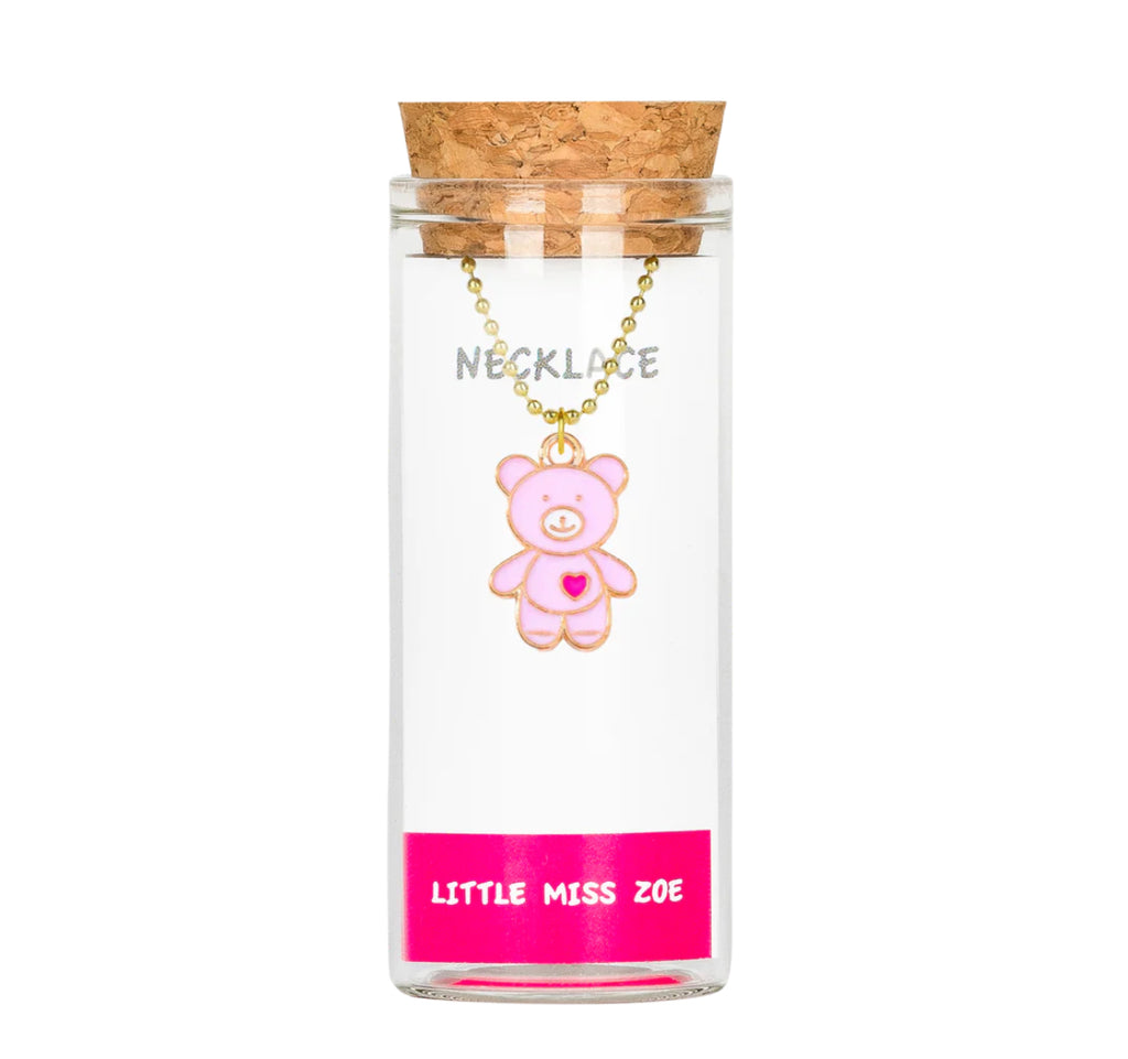 Little Miss Zoe Charm Necklace In Glass Bottle