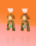 Tribe And Temple Lieutenant Glam Amazonite Earring