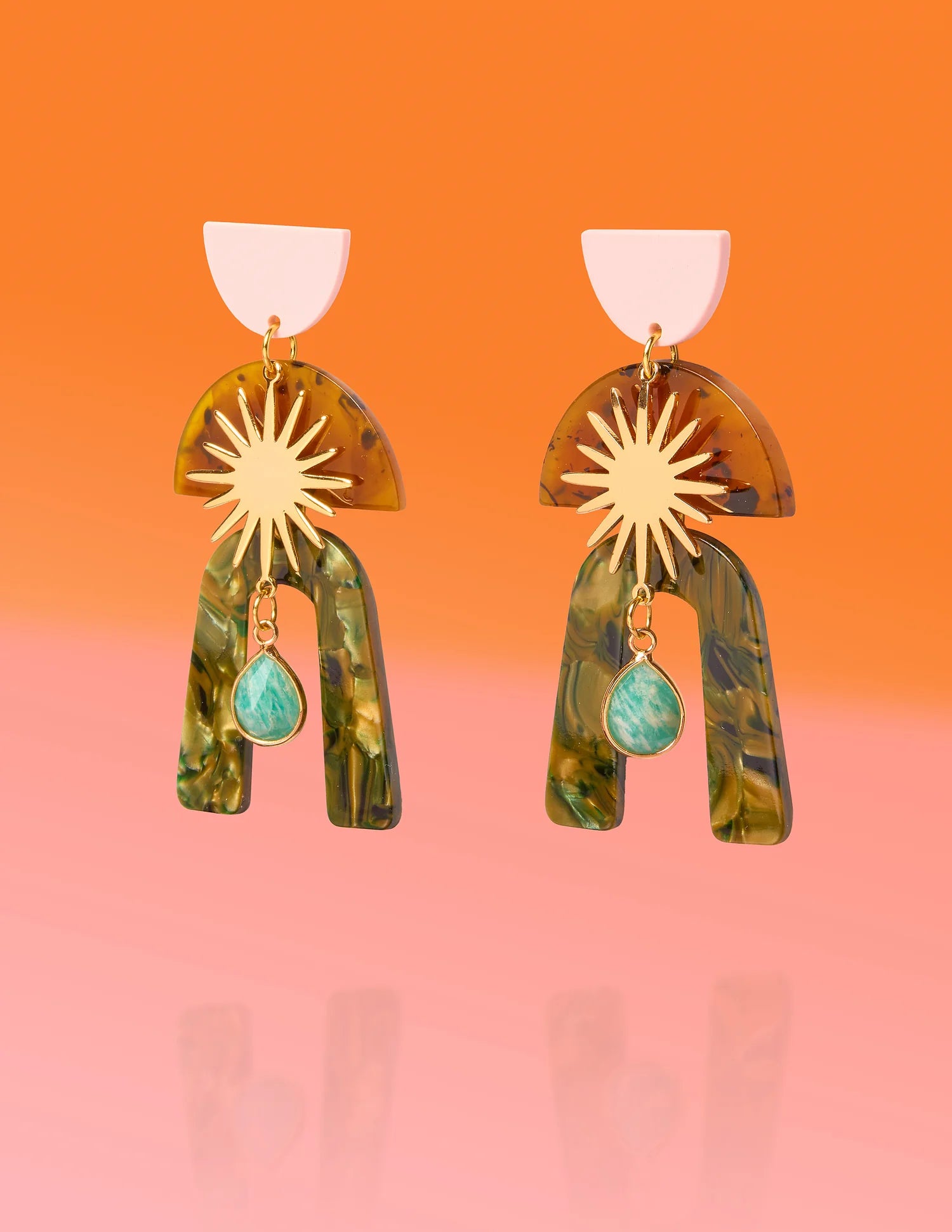 Tribe And Temple Lieutenant Glam Amazonite Earring