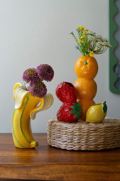 Kalalou Ceramic Banana Vase