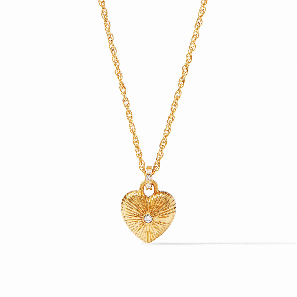 Julie Vos Esme Solitaire Heart Necklace