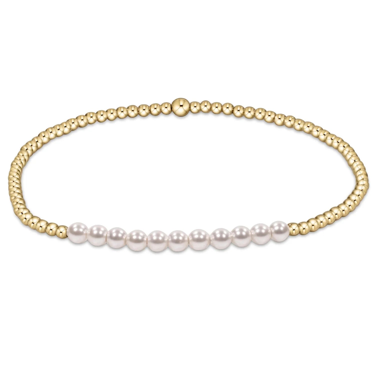Enewton Gold Blissful 2MM Pearl Bead Bracelet