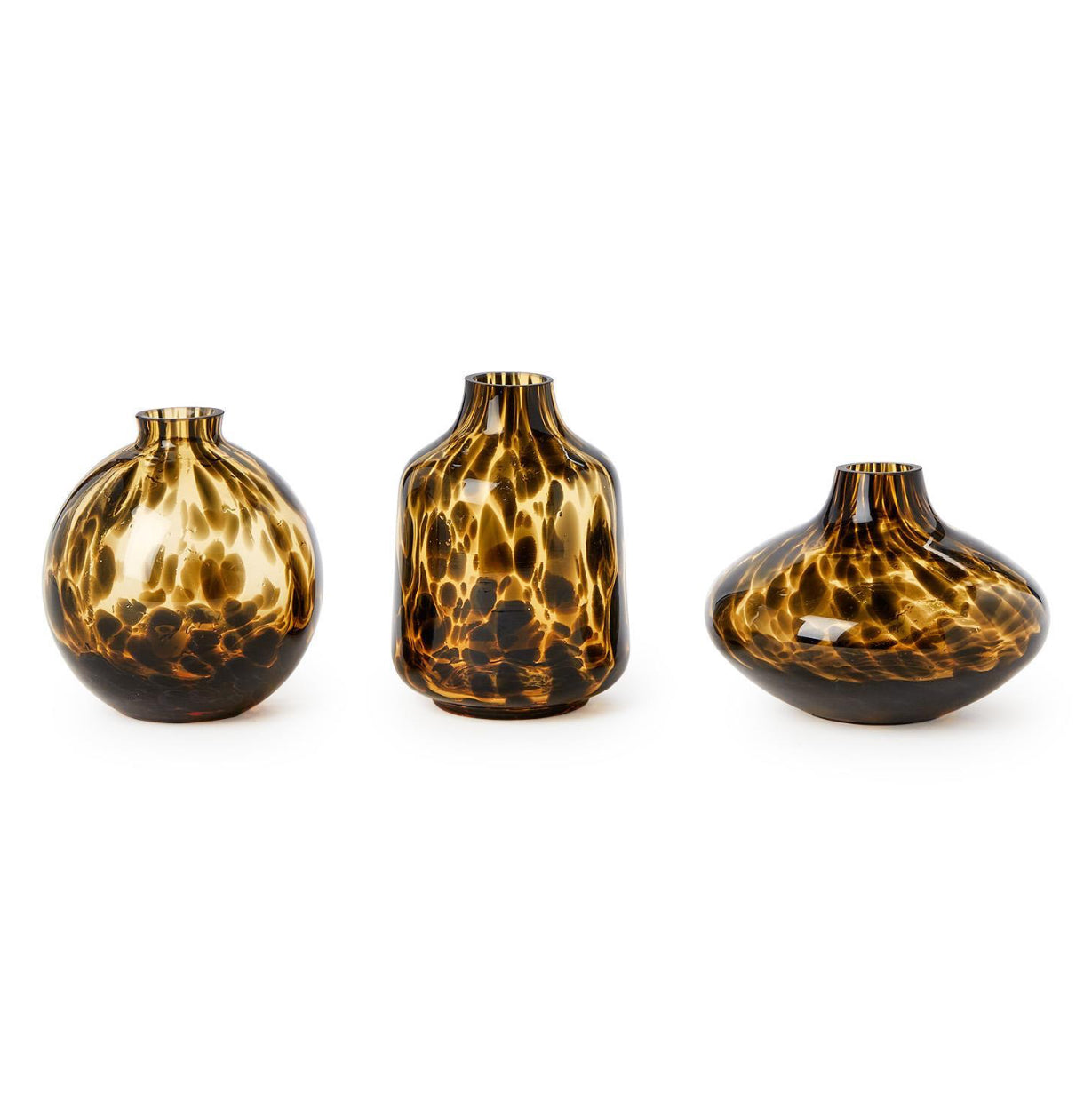 Twos Company Tortoise Print Vases Set Of Three