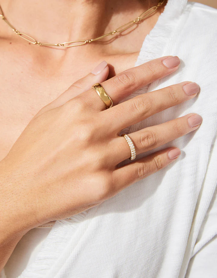 Spartina Sparkling Avondale Ring Crystal Gold