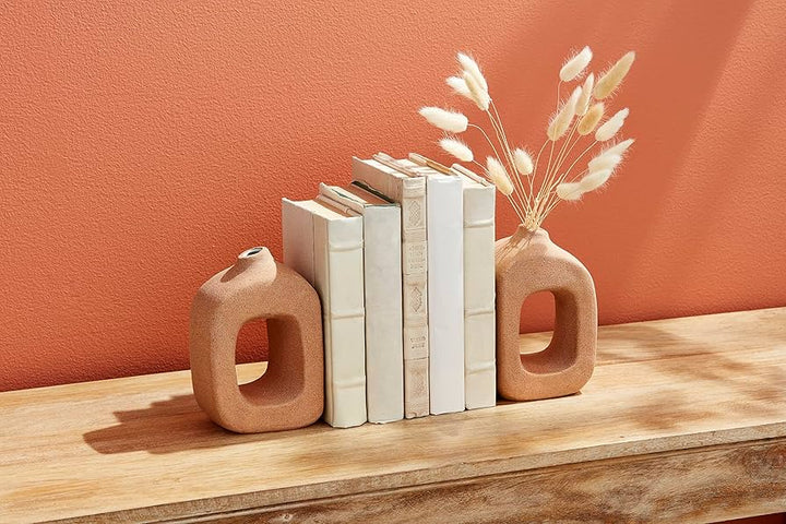 Mudpie Terracotta Bookend Vase
