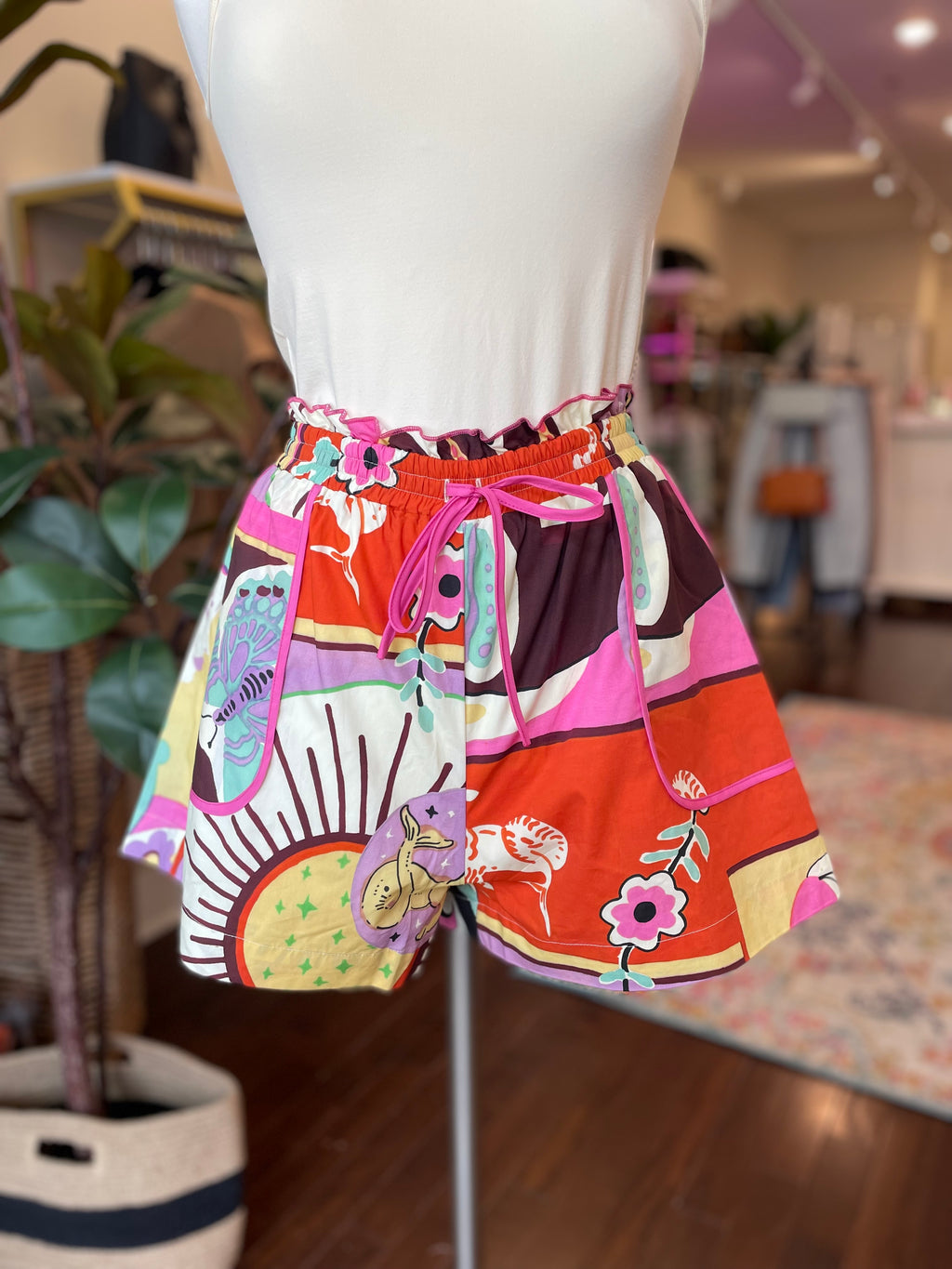 Ciebon Printed Pocket Shorts