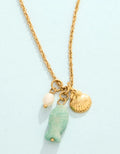 Spartina 449 SP Skipjack Fish Necklace 17” Amazonite Gold